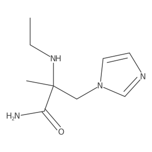 2-(Ethylamino)-3-(1h-imidazol-1-yl)-2-methylpropanamide Structure