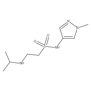 Ethanesulfonamide, 2-[(1-methylethyl)amino]-N-(1-methyl-1H-pyrazol-4-yl)-结构式