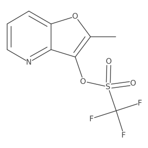 2-Methylfuro[3,2-b]pyridin-3-yl trifluoromethanesulfonate Structure