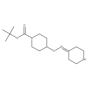 4-(Piperidin-4-ylideneaminooxy)-piperidine-1-carboxylic acid tert-butyl ester结构式