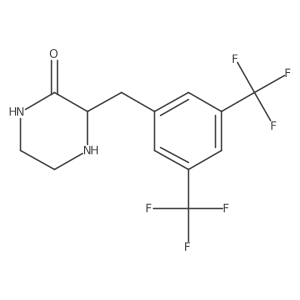 (S)-3-(3,5-Bis(trifluoromethyl)benzyl)piperazin-2-one Structure