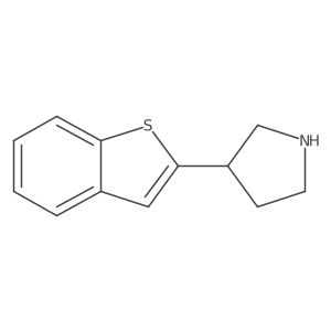 3-(1-Benzothiophen-2-yl)pyrrolidine Structure