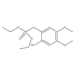 Diethyl 2-Bromo-4,5-dimethoxybenzylphosphonate Structure