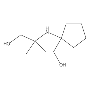 2-{[1-(Hydroxymethyl)cyclopentyl]amino}-2-methylpropan-1-ol结构式
