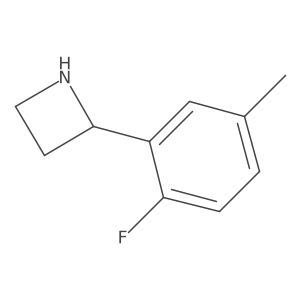 2-(2-Fluoro-5-methylphenyl)azetidine结构式