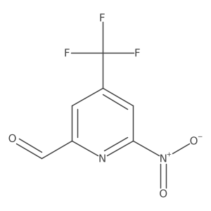 6-Nitro-4-(trifluoromethyl)picolinaldehyde Structure