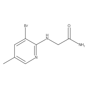 Acetamide, 2-[(3-bromo-5-methyl-2-pyridinyl)amino]-结构式
