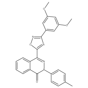 4-(3-(3,5-dimethoxyphenyl)-1,2,4-oxadiazol-5-yl)-2-(p-tolyl)phthalazin-1(2H)-one结构式