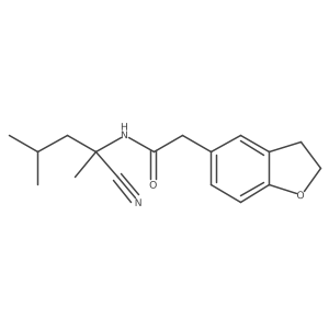 N-(1-cyano-1,3-dimethylbutyl)-2-(2,3-dihydro-1-benzofuran-5-yl)acetamide Structure