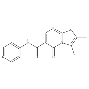 2,3-dimethyl-5-oxo-N-(pyridin-4-yl)-5H-[1,3]thiazolo[3,2-a]pyrimidine-6-carboxamide Structure
