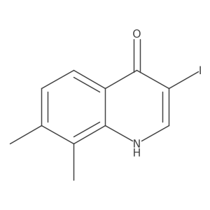 3-Iodo-7,8-dimethylquinolin-4(1H)-one结构式