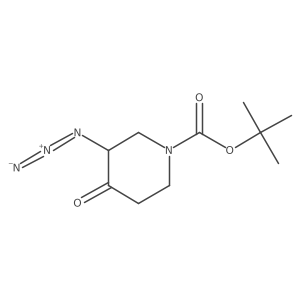 3-Azido-4-oxo-piperidine-1-carboxylic acid tert-butyl ester Structure