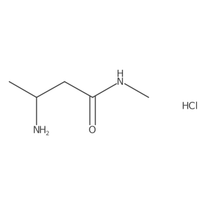 3-amino-N-methylbutanamide hydrochloride Structure