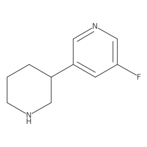 (S)-3-Fluoro-5-(piperidin-3-yl)pyridine Structure