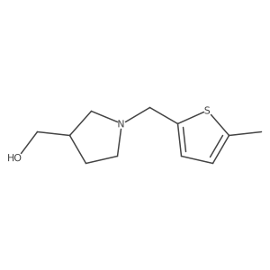 {1-[(5-Methylthiophen-2-yl)methyl]pyrrolidin-3-yl}methanol Structure