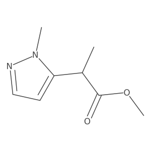 methyl 2-(1-methyl-1H-pyrazol-5-yl)propanoate结构式