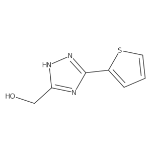 [3-(2-thienyl)-1H-1,2,4-triazol-5-yl]methanol结构式