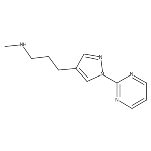 methyl({3-[1-(pyrimidin-2-yl)-1H-pyrazol-4-yl]propyl})amine Structure