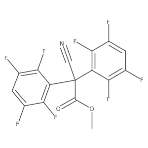 Methyl 2-cyano-2,2-bis(2,3,5,6-tetrafluorophenyl)acetate Structure