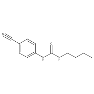 N-Butyl-Na(2)-(4-cyanophenyl)urea结构式
