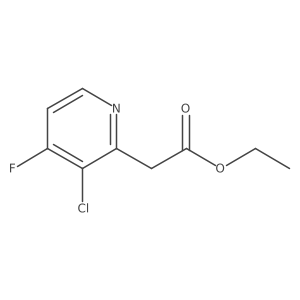 Ethyl (3-chloro-4-fluoropyridin-2-YL)acetate Structure