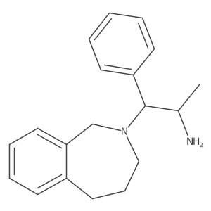 1-(4,5-Dihydro-1H-benzo[c]azepin-2(3H)-yl)-1-phenylpropan-2-amine结构式
