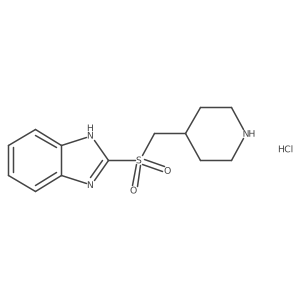2-((piperidin-4-ylmethyl)sulfonyl)-1H-benzo[d]imidazole hydrochloride结构式