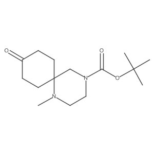 Tert-butyl 1-methyl-9-oxo-1,4-diazaspiro[5.5]undecane-4-carboxylate Structure