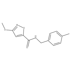 3-methoxy-N-(4-methylbenzyl)isoxazole-5-carboxamide Structure