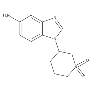 3-(5-Amino-1H-benzo[d]imidazol-1-yl)tetrahydro-2H-thiopyran 1,1-dioxide结构式