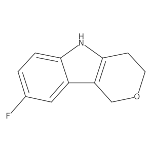8-Fluoro-1,3,4,5-tetrahydropyrano[4,3-b]indole结构式