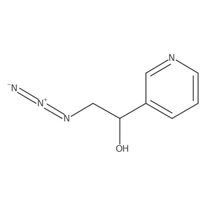 2-Azido-1-(pyridin-3-yl)ethan-1-ol结构式