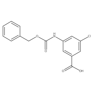 3-{[(Benzyloxy)carbonyl]amino}-5-chlorobenzoic acid结构式