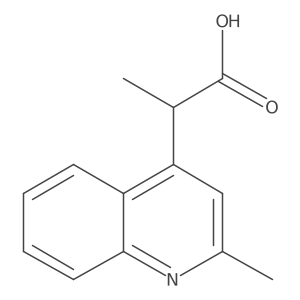 2-(2-Methylquinolin-4-yl)propanoic acid Structure