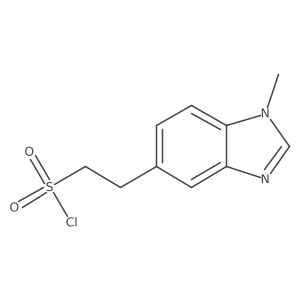 2-(1-Methyl-1h-1,3-benzodiazol-5-yl)ethane-1-sulfonyl chloride结构式