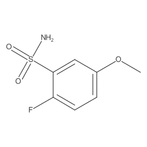 2-Fluoro-5-methoxybenzene-1-sulfonamide Structure