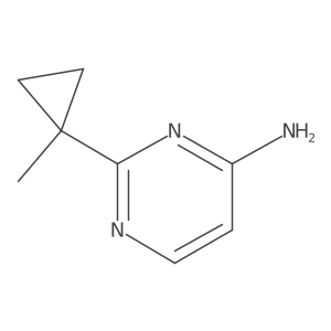 2-(1-Methylcyclopropyl)pyrimidin-4-amine Structure