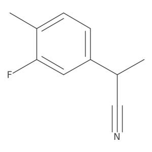2-(3-Fluoro-4-methylphenyl)propanenitrile结构式