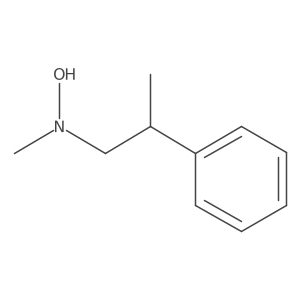 N-methyl-N-(2-phenylpropyl)hydroxylamine结构式