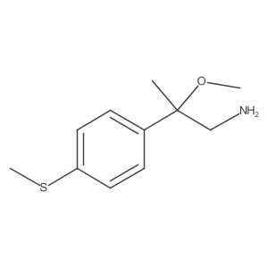 2-Methoxy-2-[4-(methylsulfanyl)phenyl]propan-1-amine Structure