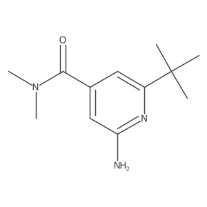 2-Amino-6-(tert-butyl)-N,N-dimethylisonicotinamide Structure