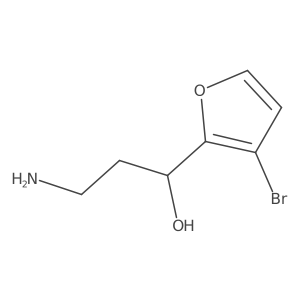 3-Amino-1-(3-bromofuran-2-yl)propan-1-ol Structure