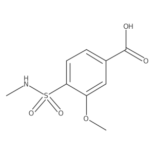 3-Methoxy-4-(methylsulfamoyl)benzoic acid结构式