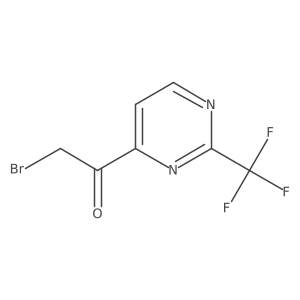 Ethanone, 2-bromo-1-[2-(trifluoromethyl)-4-pyrimidinyl]-结构式