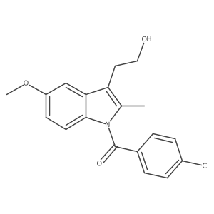 4-Chlorophenyl 3-(2-hydroxyethyl)-5-methoxy-2-methylindolyl ketone Structure