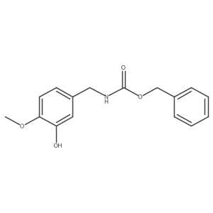 N-benzyloxycarbonyl-3-hydroxy-4-methoxybenzylamine Structure
