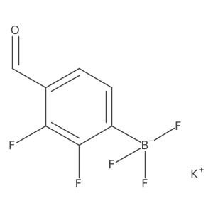Potassium (2,3-difluoro-4-formylphenyl)trifluoroboranuide结构式