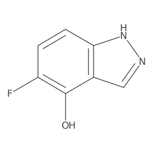 5-fluoro-1H-indazol-4-ol结构式