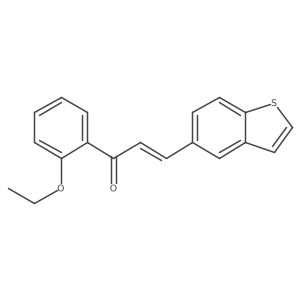 3-(1-Benzothiophen-5-yl)-1-(2-ethoxyphenyl)prop-2-en-1-one结构式