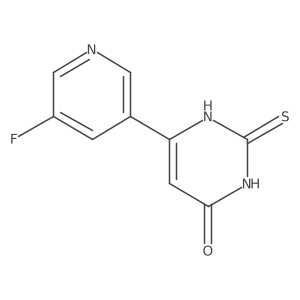 6-(5-fluoropyridin-3-yl)-2-thioxo-2,3-dihydropyrimidin-4(1H)-one结构式